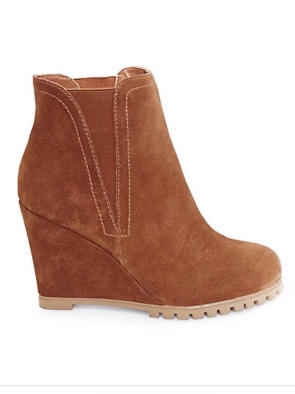 Steve Madden Suede Wedge Booties